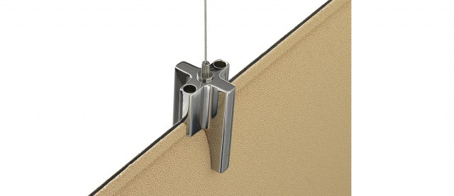 BAFFLE SOUND ABSORBING CEILING SYSTEM